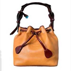 Dooney & Bourke Caramel Leather Bucket Bag